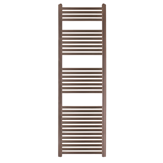 Brushed Bronze Heated Towel Rail 1600mm x 500mm - Dual Fuel brushed bronze towel rail 1200 x 600
