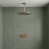 Concealed Two Outlets Shower Mixer Valve - Brushed Bronze 2 way shower mixer valve - dark bronze