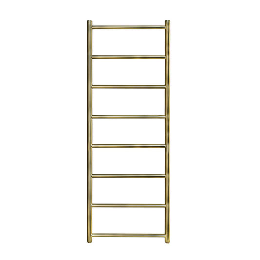 Brushed Gold Towel Radiator 1200mm x 500mm – Dual Fuel brushed gold bathroom radiator dual fuel