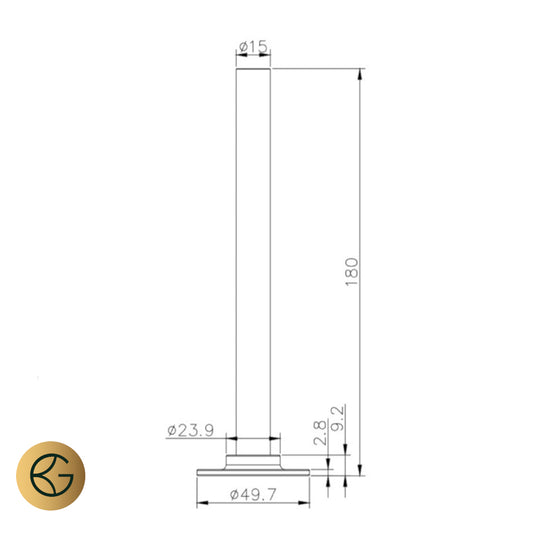 Brushed Gold Pipe Covers (Pair) – Brushed Brass brushed gold pipe covers