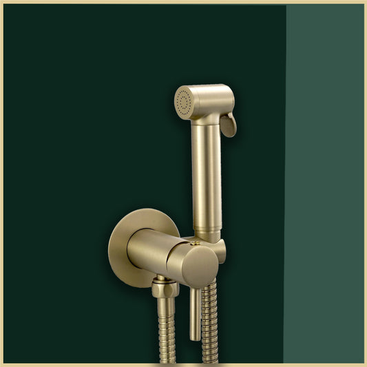 Gold Douche Kit with Hot and Cold Temperature Control douche toilet spray
