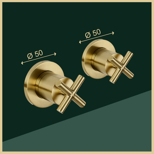 Wall Mounted On Off Stop Valves – Pair concealed stop valve
