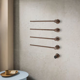 Brushed Bronze Electric Towel Rail Radiator electric bathroom towel rail with thermostat