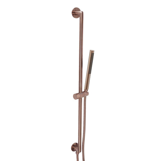 Brushed Bronze Slide Rail Shower Kit with Microphone Handset and Elbow Brushed Bronze Slide Rail Shower Kit with Microphone Handset and Elbow