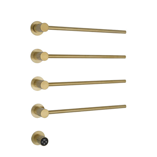 Brushed Gold Electric Towel Rail Radiator Bars gold electric radiator