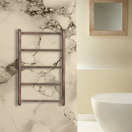Dual Fuel Towel Rail Radiator - 800mm x 500mm - Brushed Bronze Dual Fuel Towel Rail Radiator - 800mm x 500mm - Brushed Bronze