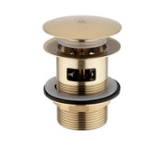 Brushed Brass Click Clack Bath Waste brass bath waste