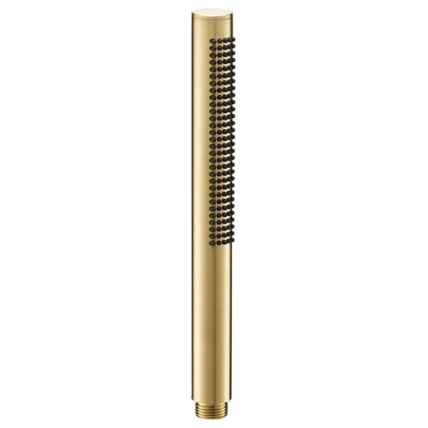 brushed brass handheld shower head