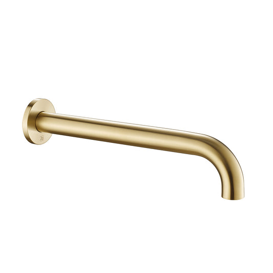 Brushed Gold Wall Mounted Single Function Shower Head Wall mounted brushed gold shower head