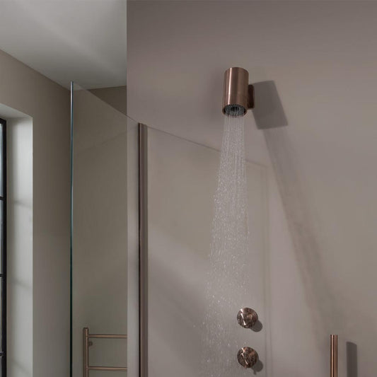 Brushed Bronze Rainfall Shower Head - Wall Mounted wall mounted shower head brushed bronze