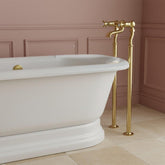 Traditional Bath Filler Tap with Pinch Handles - Gold Traditional Bath Filler Tap with Pinch Handles - Gold