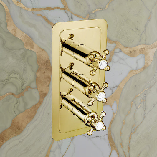 Traditional Thermostatic Concealed 2-Outlet Shower Valve Traditional Thermostatic Concealed 2-Outlet Shower Valve