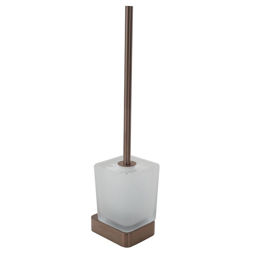 Toilet Brush Holder - Brushed Bronze bronze toilet brush