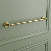 Towel Holder Bar Wall-Mounted - Brushed Brass brass towel holder wall mount