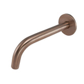 Wall Mounted Long Basin and Bath Spout 150mm, 200mm, 250mm – Brushed Bronze bronze basin spout