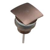 Universal Slotted and Unslotted Basin Waste - Brushed Bronze bronze basin waste
