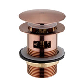 Brushed Bronze Click Clack Bath Waste for Freestanding Bath bronze bath waste with click clack