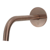 Slim Basin Spout 200mm – Brushed Bronze bronze slim bath spout
