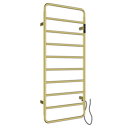 ThermaAero Electric Bathroom Towel Radiator Gold 1130mm x 475mm gold towel rail electric
