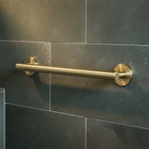 Brushed Brass Grab Bar - 300mm brushed brass grab rail