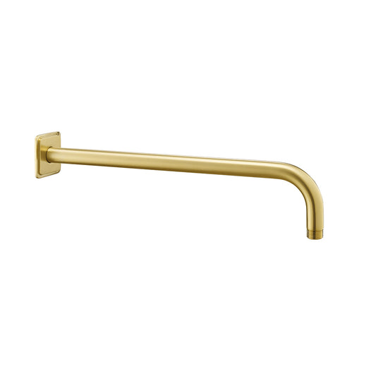 Brushed Brass Wall Mounted Round Shower Arm 400mm brushed brass wall mounted shower arm