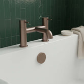 Brushed Bronze Deck Mounted Bath Filler Tap brushed bronze deck mounted bath tap
