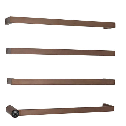 ThermaZyon Electric Towel Radiator Bars - Bronze brushed bronze electric towel rail