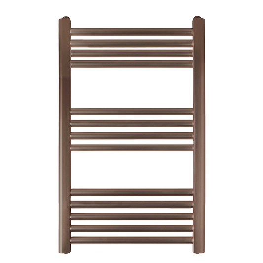 Brushed Bronze Towel Rail Radiator - 800mm x 500mm brushed bronze heated towel rail radiator