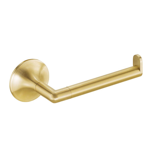 Brushed Brass Round Toilet Roll Holder brushed gold toilet paper roll holder