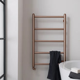 Dual Fuel Towel Rail Radiator - 800mm x 500mm - Brushed Bronze Dual Fuel Towel Rail Radiator