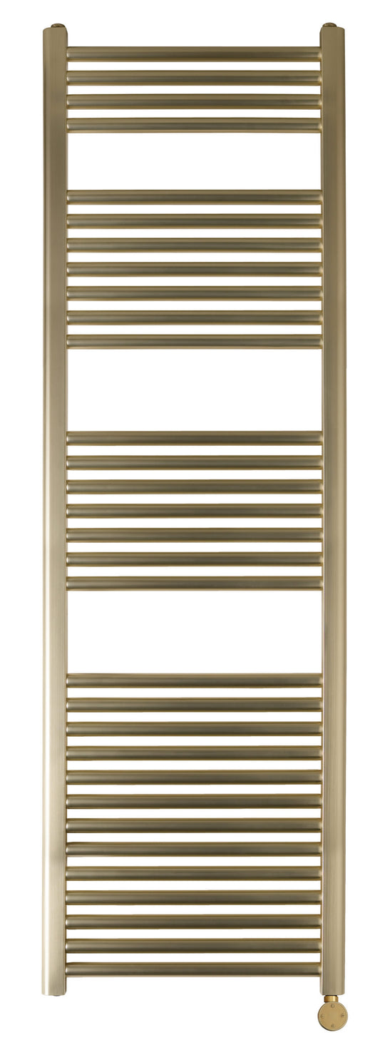 ThermaElite Electric Brushed Gold Towel Rail 1600mm x 500mm brushed gold heated towel rail uk 1600mm x 500mm
