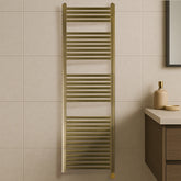 ThermaElite Electric Brushed Gold Towel Rail 1600mm x 500mm 1600mm x 500mm electric radiators