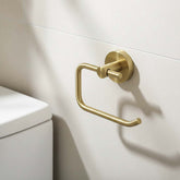 Brushed Brass Round Toilet Roll Holder gold toilet paper roll holder