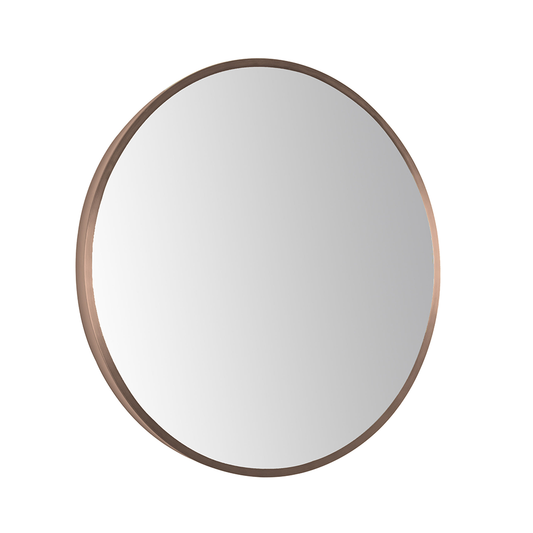 Brushed Bronze Round Bathroom Mirror without Light brushed bronze mirror