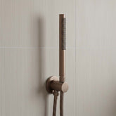 Brushed Bronze Water Outlet with Bracket, Slim Handset Shower Kit and Hose pencil shower head and hose