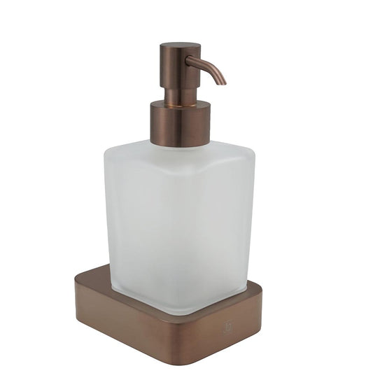 Wall Mounted Square Soap Dispenser - Brushed Bronze brushed bronze soap dispenser wall mounted
