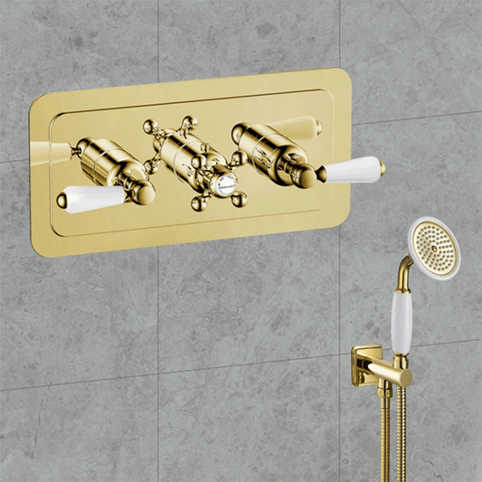 Horizontal 3 Outlet Thermostatic Concealed Shower Valve concealed thermostatic shower valve