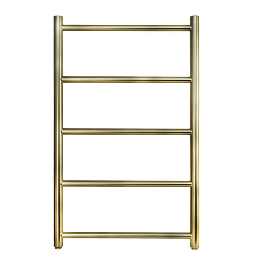 Brushed Gold Towel Rail Radiator Dual Fuel - 800mm x 500mm brushed gold bathroom radiator