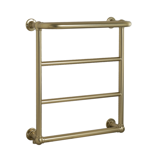 Traditional Bathroom Radiator - Brushed Brass 720mm x 600mm brushed brass traditional towel radiator