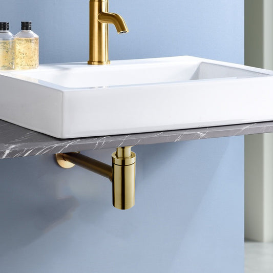 Bottle Trap - Brushed Brass brushed gold basin bottle trap