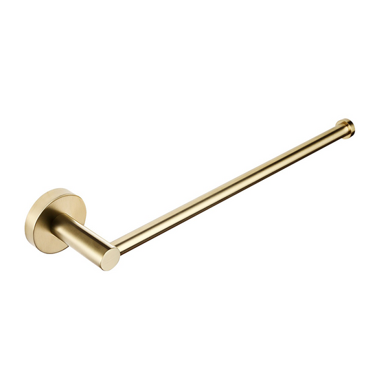 Towel Holder Bar - 300mm Brushed Brass brushed gold towel holder bar