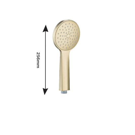 Shower Handset Single Flow- Brushed Brass Finish handheld shower head gold