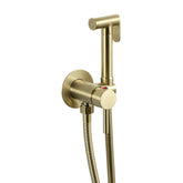 Douche Kit Hot and Cold Set with Temperature Control – Brushed Brass brushed brass toilet douche spray