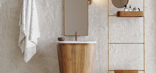 Freestanding Stone Resin Basins: A Touch of Gold for Ultimate Luxury