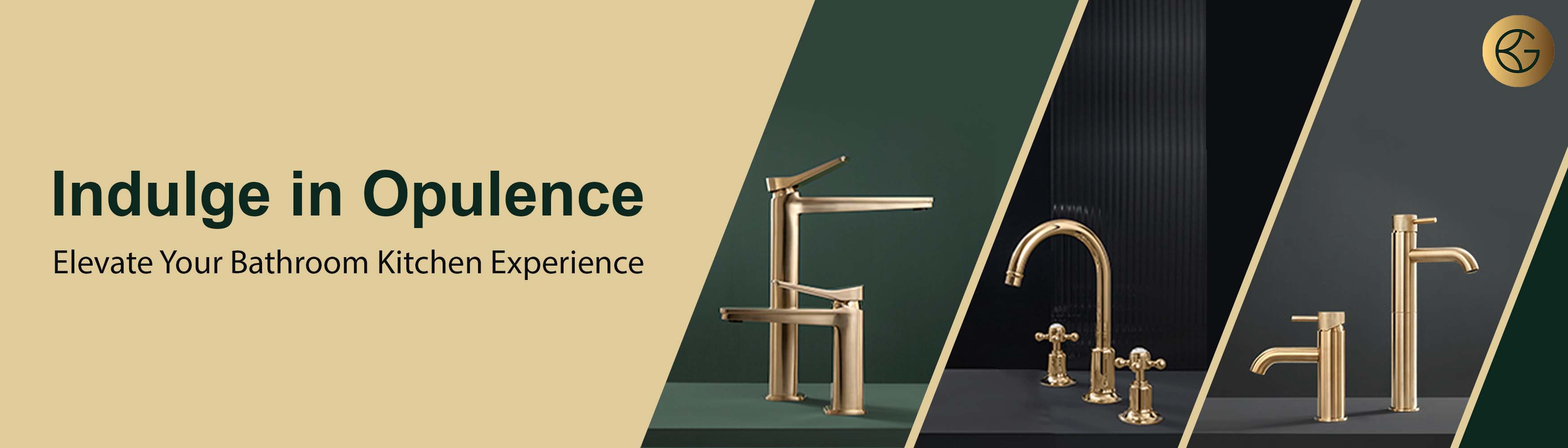 Gold Bathroom Taps | Luxury Gold Basin and Bath Taps