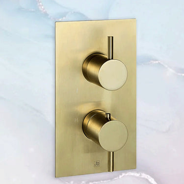 1 Outlet Thermostatic Concealed Shower Valve - Brushed Brass

