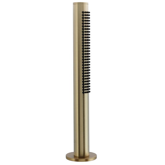 Brushed Brass Shower Handle with Overflow Waste Drainer