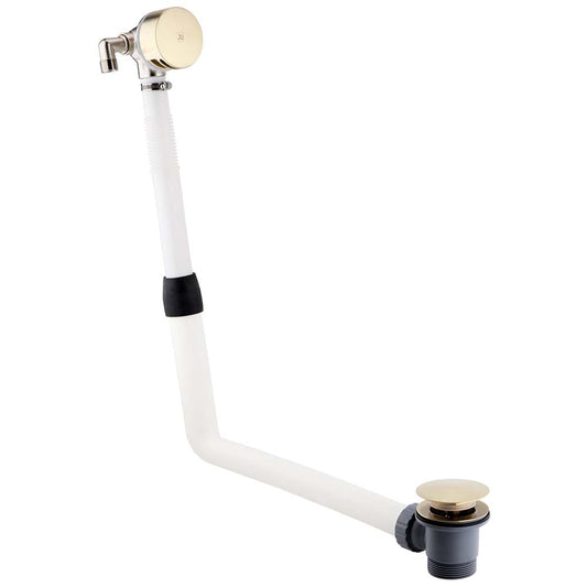 Brushed Gold Bath Filler with Click Clack Waste