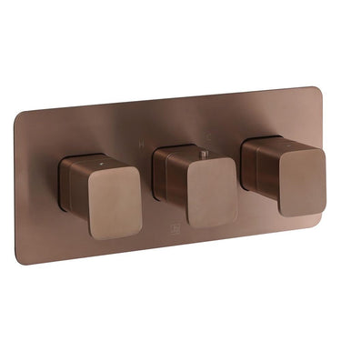 2 Outlet Concealed Shower Valve Landscape - Brushed Bronze

