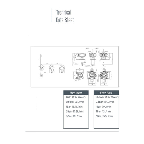 bronze 2 outlet shower system